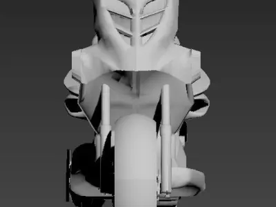 mbk stunt yamaha slider BCD Low-poly 3D model