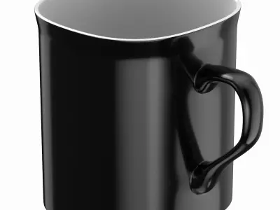 Coffee Mug Black 3D model