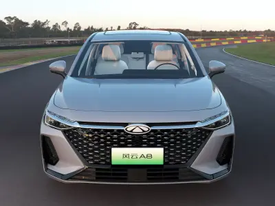 2025 Chery FulWin A8 with lowpoly interior Low-poly 3D model
