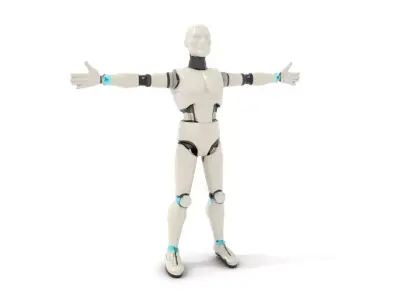 Sleek Android Robot model pack Low-poly 3D model