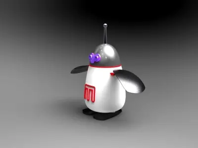 Penguin Makerbot Mascot Free 3D model