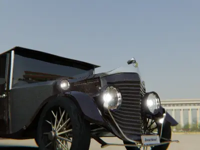 Bentley 1930 Morgan Low-poly 3D model