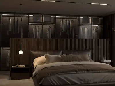 Bedroom Interior Blender 3D model