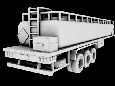 TANK TRUCK  3D print model