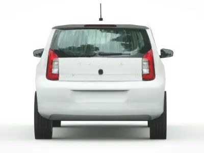 2020 Skoda Citigo-e iV Low-poly 3D model