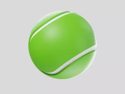 Tennis Ball 3D model 7