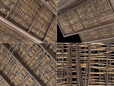 Ceiling branch canopy decor n1 3D model