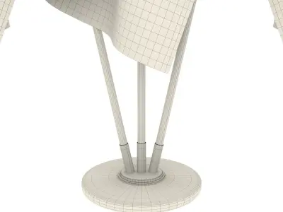 Kazachstan Flag Pack 3D model