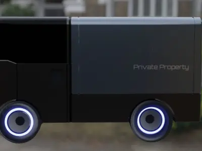 Sci Fi kei truck  Low-poly 3D model