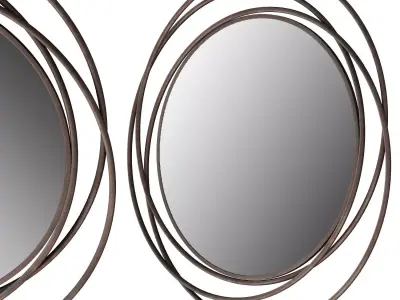 025 Husby Accent Mirror by Ivy Bronx Helios Rose 3D model