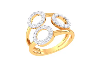 Diamond Ring 3D print model 4