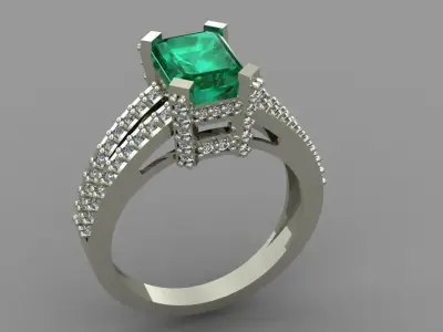 WOMEN RING 3D print model 22