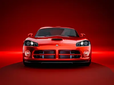 Dodge Viper SRT-10 Low-poly 3D model