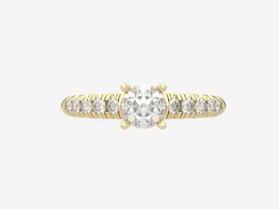 gold ring code 2 3D print model