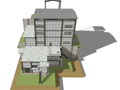 Industrial building 23ZZ19 3D model