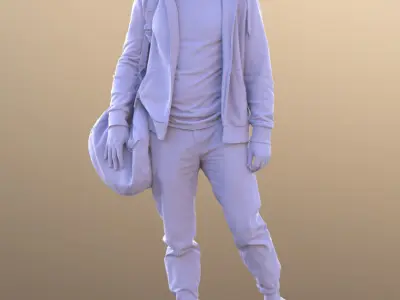 Marcel 10584 - Walking Sport Guy Low-poly 3D model