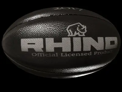 rugby ball 4-New Zeland Low-poly 3D model