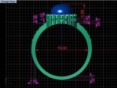 Ring Pearl set 3D print model