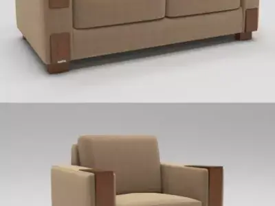 Squareton sofa 3D model