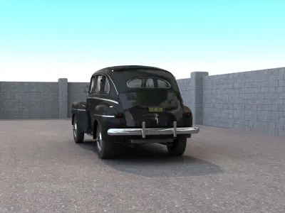 Classic Car 3D model 8
