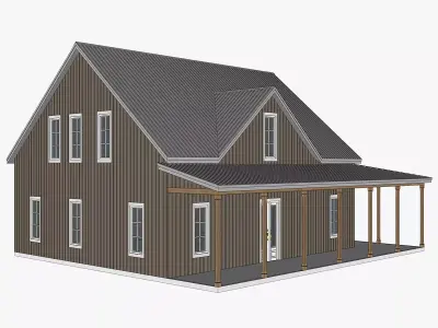 Barndominium House 86-Archimple LLC 3D model