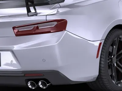 Chevrolet Camaro ZL1 1LE CG 2018 LowPoly 3D model