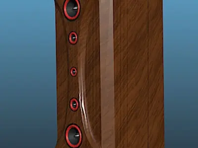 PBN Audio Master Reference III Speaker - High Poly Free 3D model