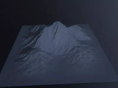 Mountain Landscape Mesh Free 3D model
