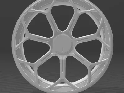 wheel 3d print for scale 1-64 3D model