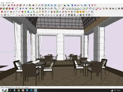 Outdoor pavilion 3d model 3D model