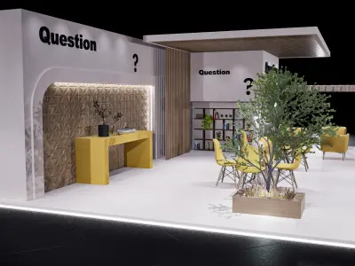 exhibition Low-poly 3D model 11