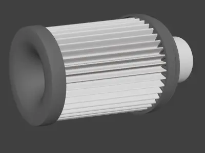 Turbo charger air filter Low-poly 3D model