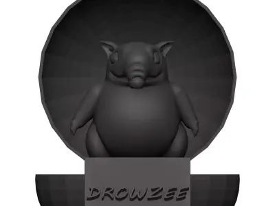 Drowzee 3D print model