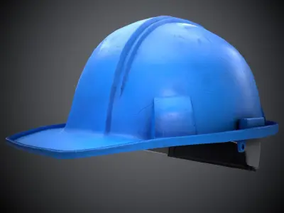 Hard Hat Low-poly 3D model