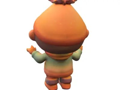Adorable Winter  Low-poly 3D model