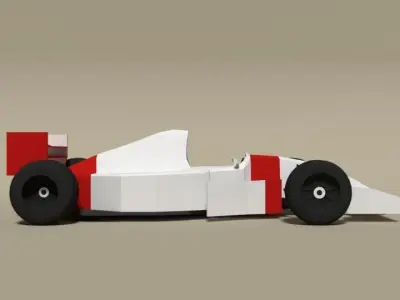 Low Poly McLaren MP4-8 Formula Car  Low-poly 3D model