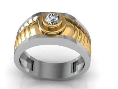 man ring 3D print model