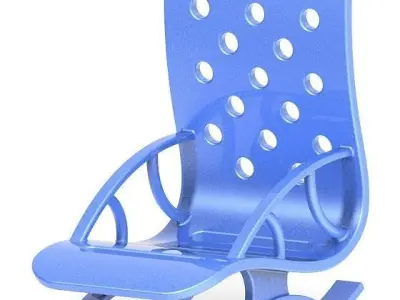 Stylish Rocking Chair 3D print model