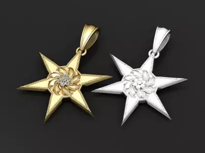Starburst Pendant  3D print model