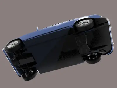 Renault 4 car Free 3D model