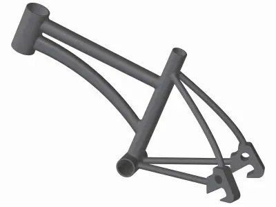 Carbon Fiber Bike Frame 3D print model