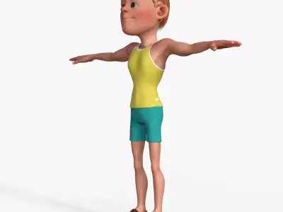 Sporty Man 3D model