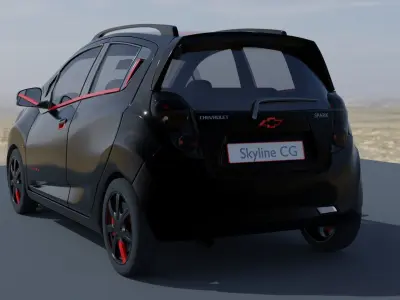 chevrolet saprk 3d models 3D model