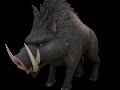WildBoar 3D model