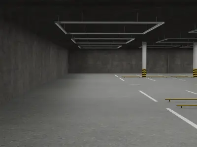 Underground parking 3D model