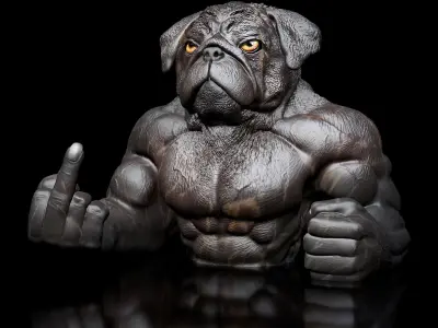 3-Pack- 30 Percent- Mystic - Anubis  Franzbulldogge Rhinocerus  3D print model