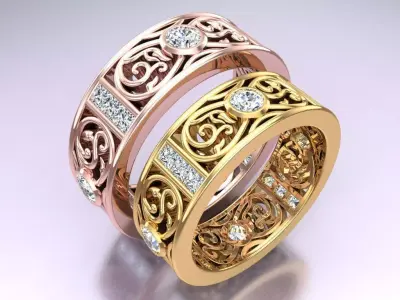 Wedding Rings - N119420 3D print model