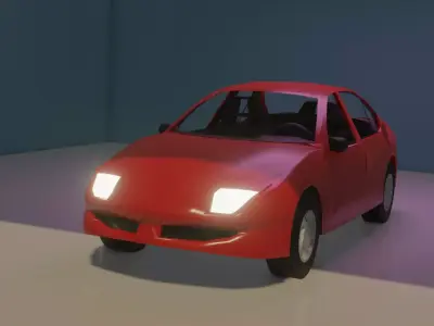 Pontiac Sunfire lowpoly 3D model