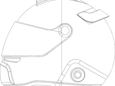 Formula1 Driver Helmet 3D model