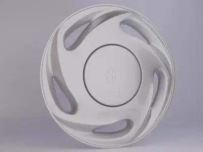 Toyota Corolla 98 Wheel Cover Low-poly 3D model